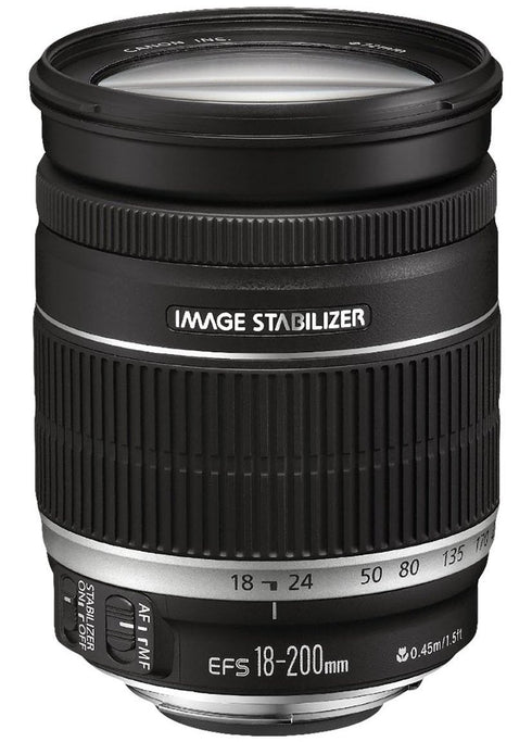 Canon EF-S 18-200mm F3.5-5.6 IS Objektiv (72mm Filtergewinde) schwarz